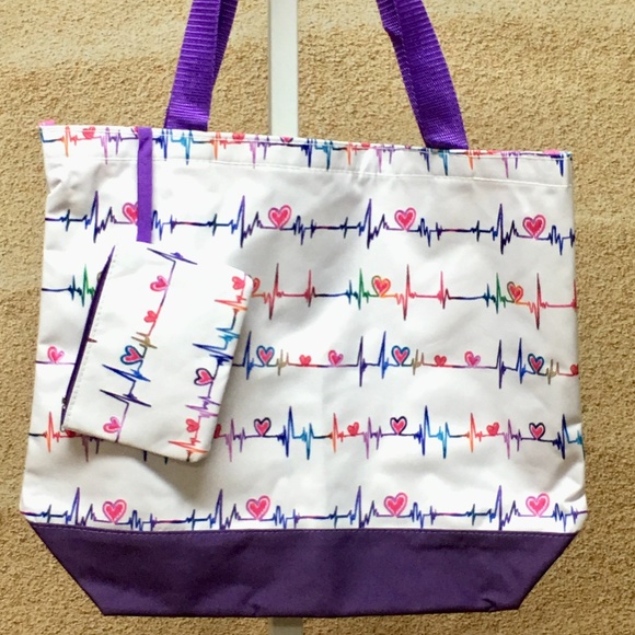 Nurse Heartbeat Tote Bag - Picture 4 of 7